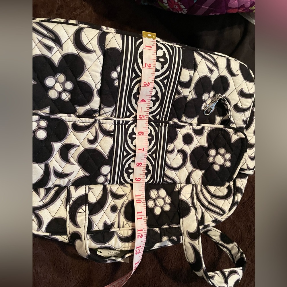 Vera Bradley Baby Bag /Diaper Bag Night & Day with White Interior Changing Pad - Picture 13 of 16